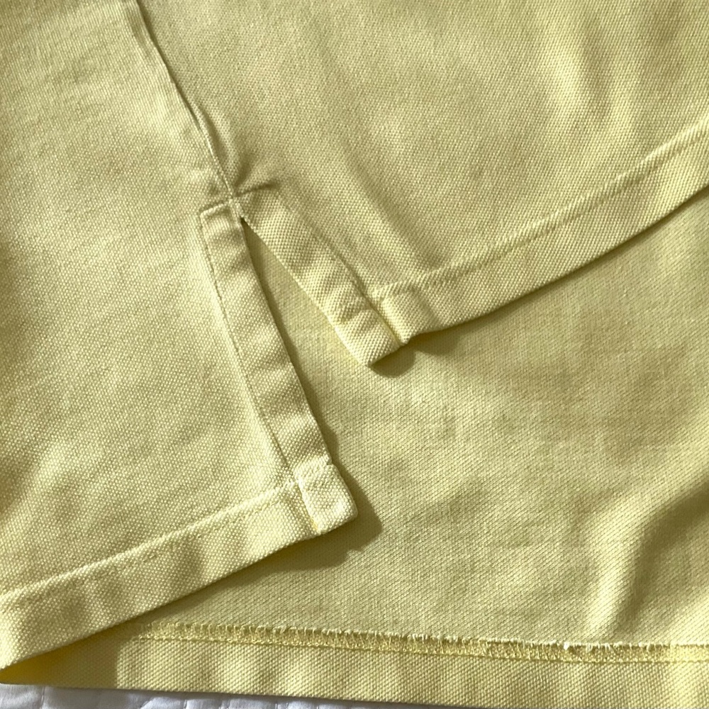 POLO by Ralph Lauren Preppy Men’s 2 Button Short Sleeve Yellow Polo Shirt  XL. - Picture 5 of 8